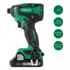 Metabo-HTP WH18DBFL2S Lithium Ion Brushless Impact Driver with 